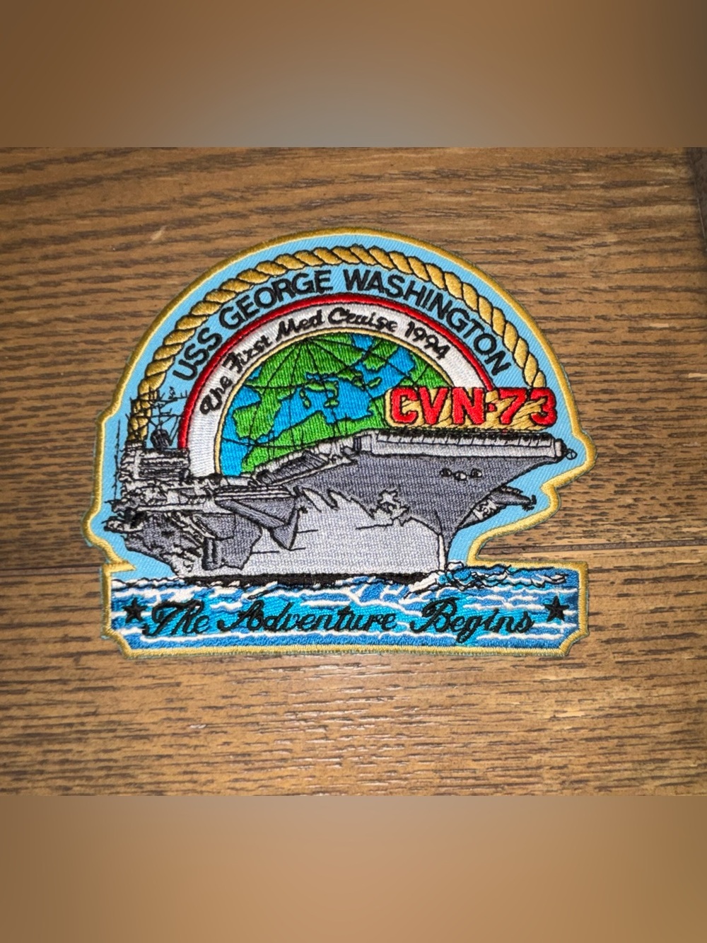 MILITARY PATCH Collectible USS George Washington CVN-73 Med Cruise 1994